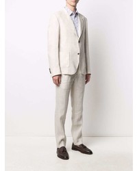 Мужской бежевый льняной пиджак от GREY DANIELE ALESSANDRINI