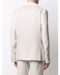 Мужской бежевый льняной пиджак от GREY DANIELE ALESSANDRINI