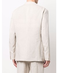Мужской бежевый льняной пиджак от Brunello Cucinelli