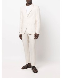 Мужской бежевый льняной пиджак от Daniele Alessandrini