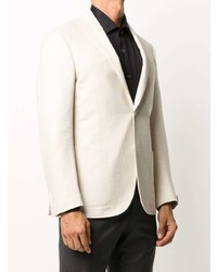 Мужской бежевый льняной пиджак от Corneliani