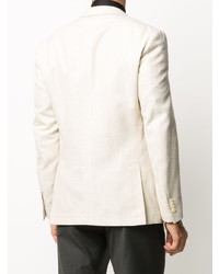 Мужской бежевый льняной пиджак от Corneliani