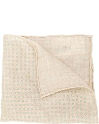 Бежевый нагрудный платок с принтом от Brunello Cucinelli