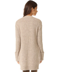 Женский бежевый открытый кардиган от Theory