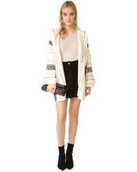 Женский бежевый открытый кардиган от Mes Demoiselles
