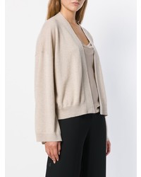 Женский бежевый открытый кардиган от Theory