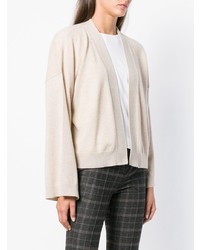 Женский бежевый открытый кардиган от Theory