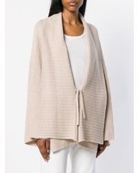 Женский бежевый открытый кардиган от Agnona