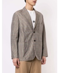 Мужской бежевый пиджак в клетку от TOMORROWLAND