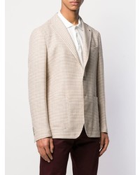 Мужской бежевый пиджак в клетку от Tagliatore