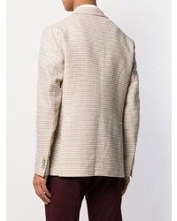 Мужской бежевый пиджак в клетку от Tagliatore