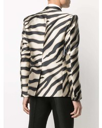 Мужской бежевый пиджак с принтом от Just Cavalli