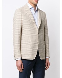 Мужской бежевый пиджак с принтом от Tagliatore