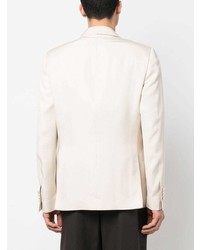 Мужской бежевый пиджак с цветочным принтом от Lardini