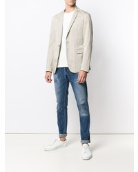 Мужской бежевый пиджак от Dondup