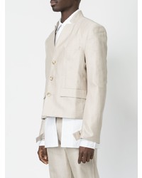 Мужской бежевый пиджак от Delada