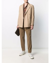 Мужской бежевый пиджак от Caruso