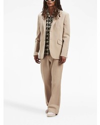 Мужской бежевый пиджак от Palm Angels