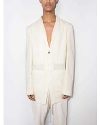 Мужской бежевый пиджак от Rick Owens