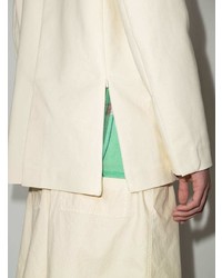 Мужской бежевый пиджак от Bianca Saunders