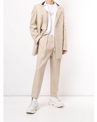 Мужской бежевый пиджак от Wooyoungmi