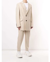 Мужской бежевый пиджак от Wooyoungmi