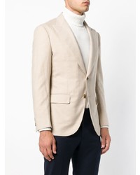 Мужской бежевый пиджак от Caruso