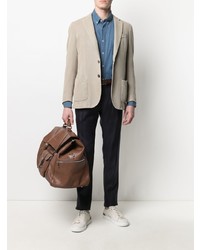 Мужской бежевый пиджак от Dell'oglio