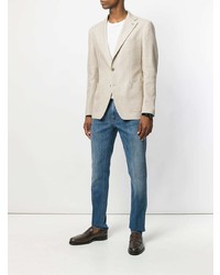 Мужской бежевый пиджак от Tagliatore