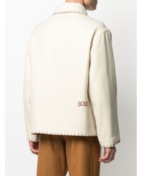 Мужской бежевый пиджак от Bode