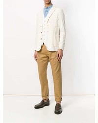 Мужской бежевый пиджак от Fortela