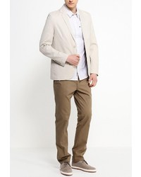 Мужской бежевый пиджак от Top Secret