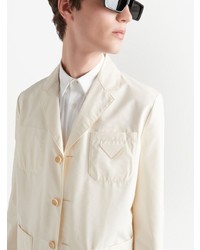 Мужской бежевый пиджак от Prada