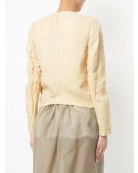 Женский бежевый пиджак от Uma Wang