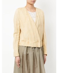 Женский бежевый пиджак от Uma Wang