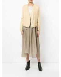 Женский бежевый пиджак от Uma Wang