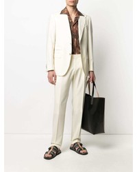 Мужской бежевый пиджак от Luigi Bianchi Mantova