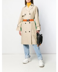 Женский бежевый плащ от Heron Preston