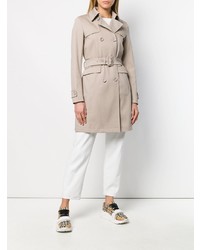 Женский бежевый плащ от Herno