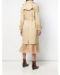 Женский бежевый плащ от Ermanno Scervino