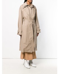 Женский бежевый плащ от Rokh