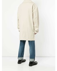 Мужской бежевый плащ от Hed Mayner