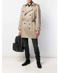 Мужской бежевый плащ от Saint Laurent