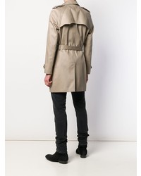 Мужской бежевый плащ от Saint Laurent