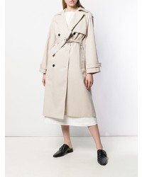 Женский бежевый плащ от Theory