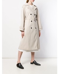 Женский бежевый плащ от Theory