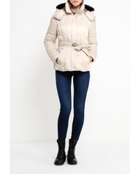 Женский бежевый пуховик от Geox