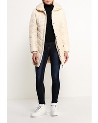 Женский бежевый пуховик от Grishko