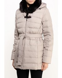 Женский бежевый пуховик от Tom Farr