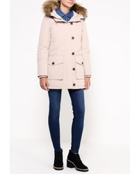 Женский бежевый пуховик от Tommy Hilfiger Denim